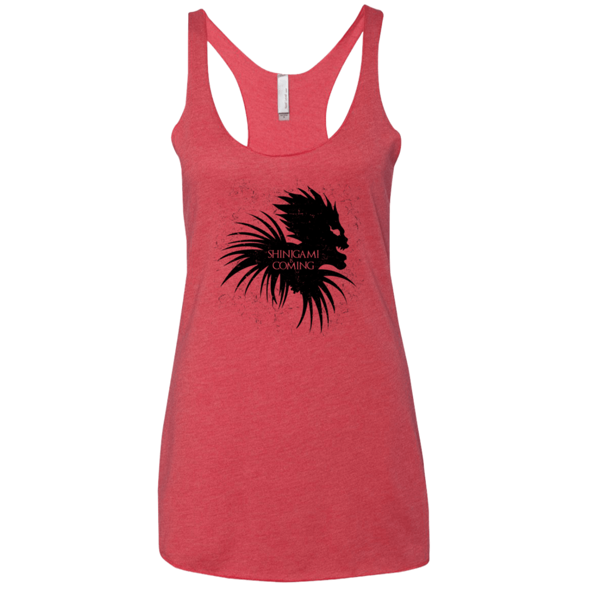T-Shirts Vintage Red / X-Small Shinigami Is Coming Women's Triblend Racerback Tank