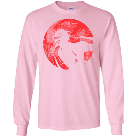 T-Shirts Light Pink / S Shinigami Mask Men's Long Sleeve T-Shirt