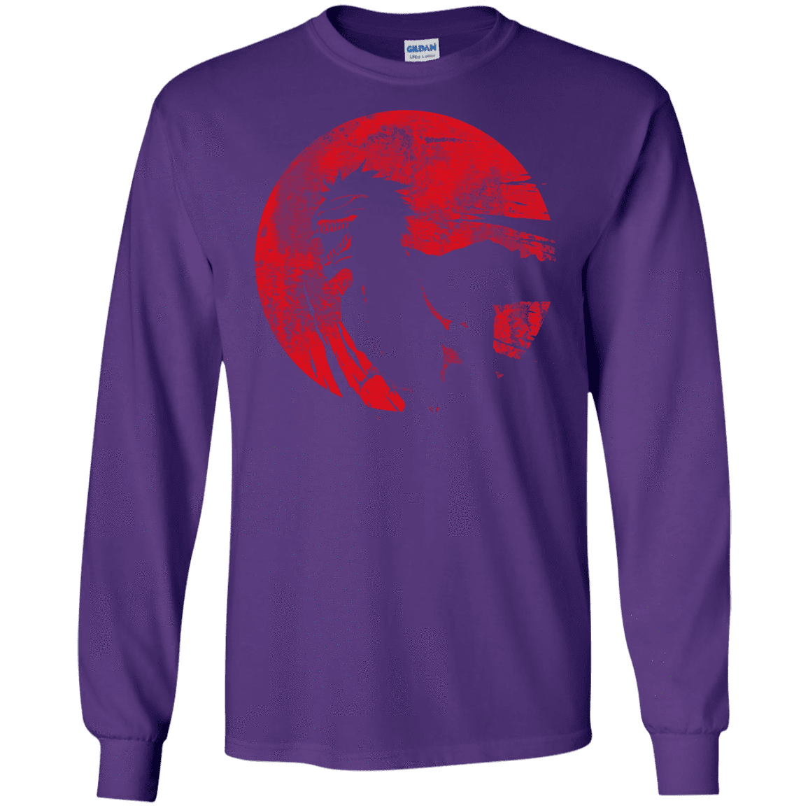 T-Shirts Purple / S Shinigami Mask Men's Long Sleeve T-Shirt