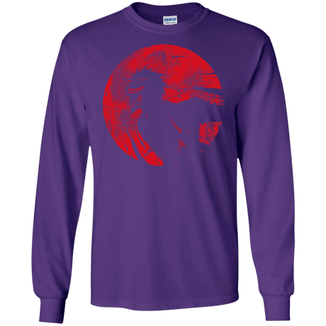 T-Shirts Purple / S Shinigami Mask Men's Long Sleeve T-Shirt