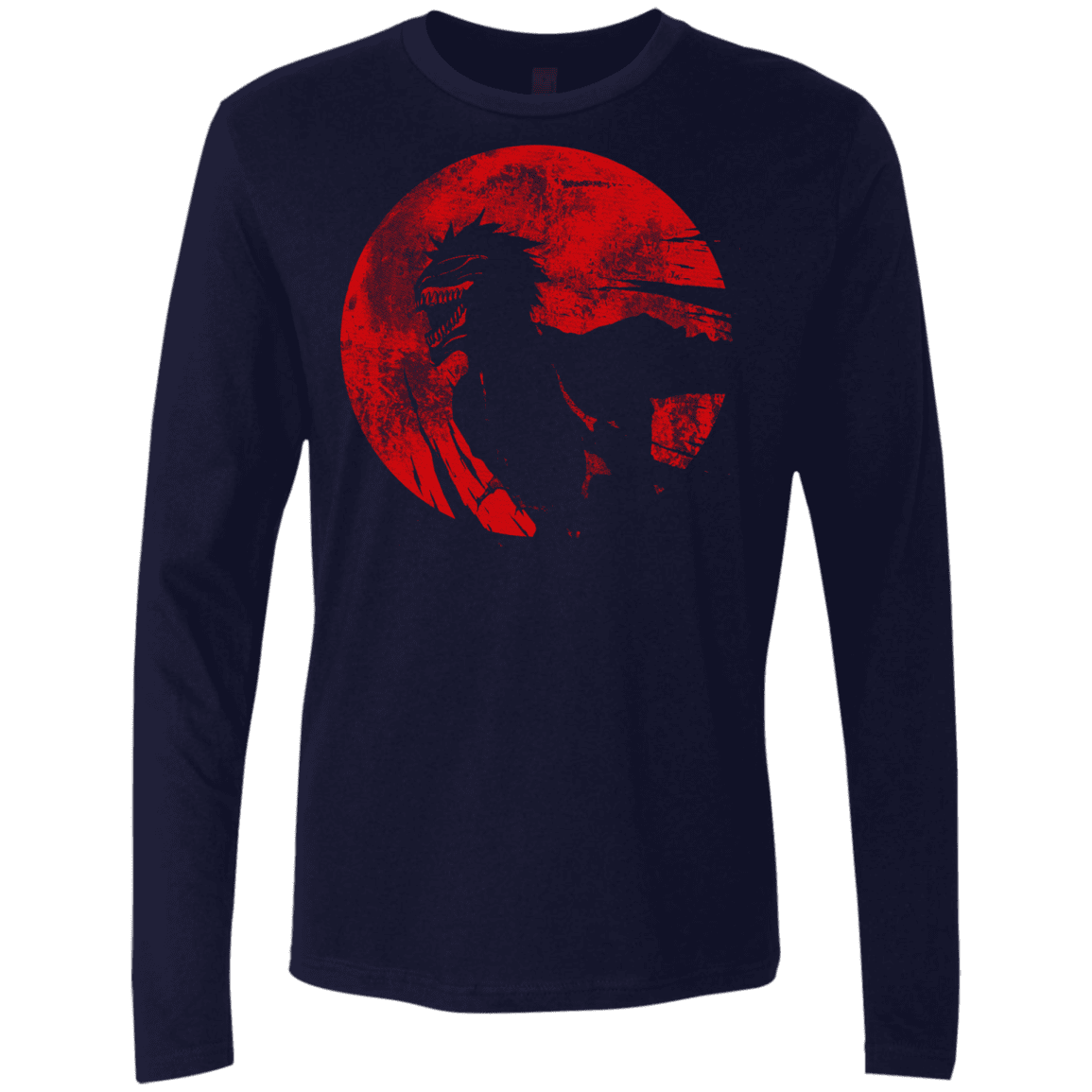 T-Shirts Midnight Navy / S Shinigami Mask Men's Premium Long Sleeve