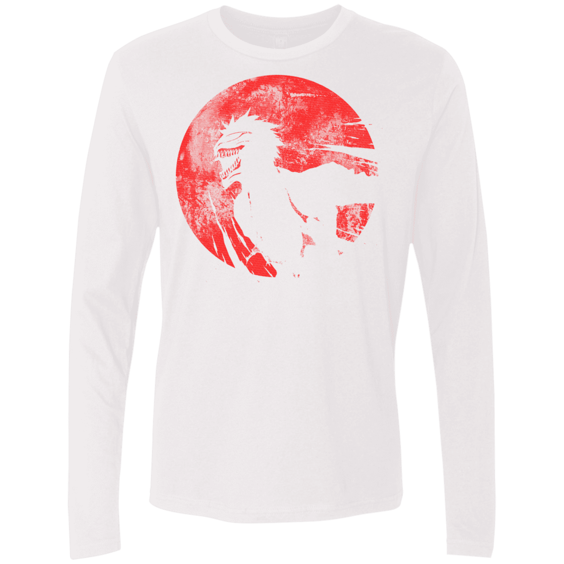 T-Shirts White / S Shinigami Mask Men's Premium Long Sleeve