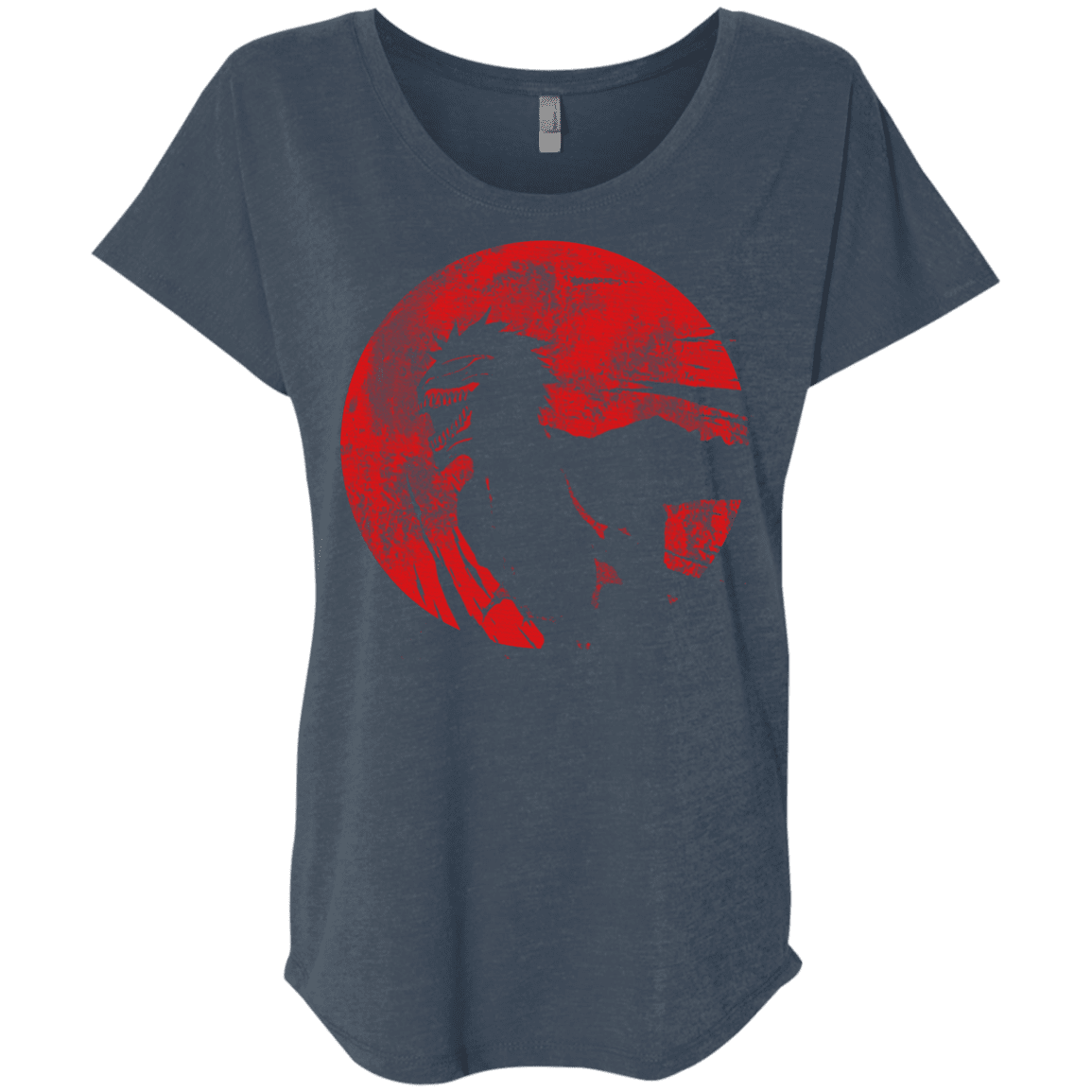 T-Shirts Indigo / X-Small Shinigami Mask Triblend Dolman Sleeve