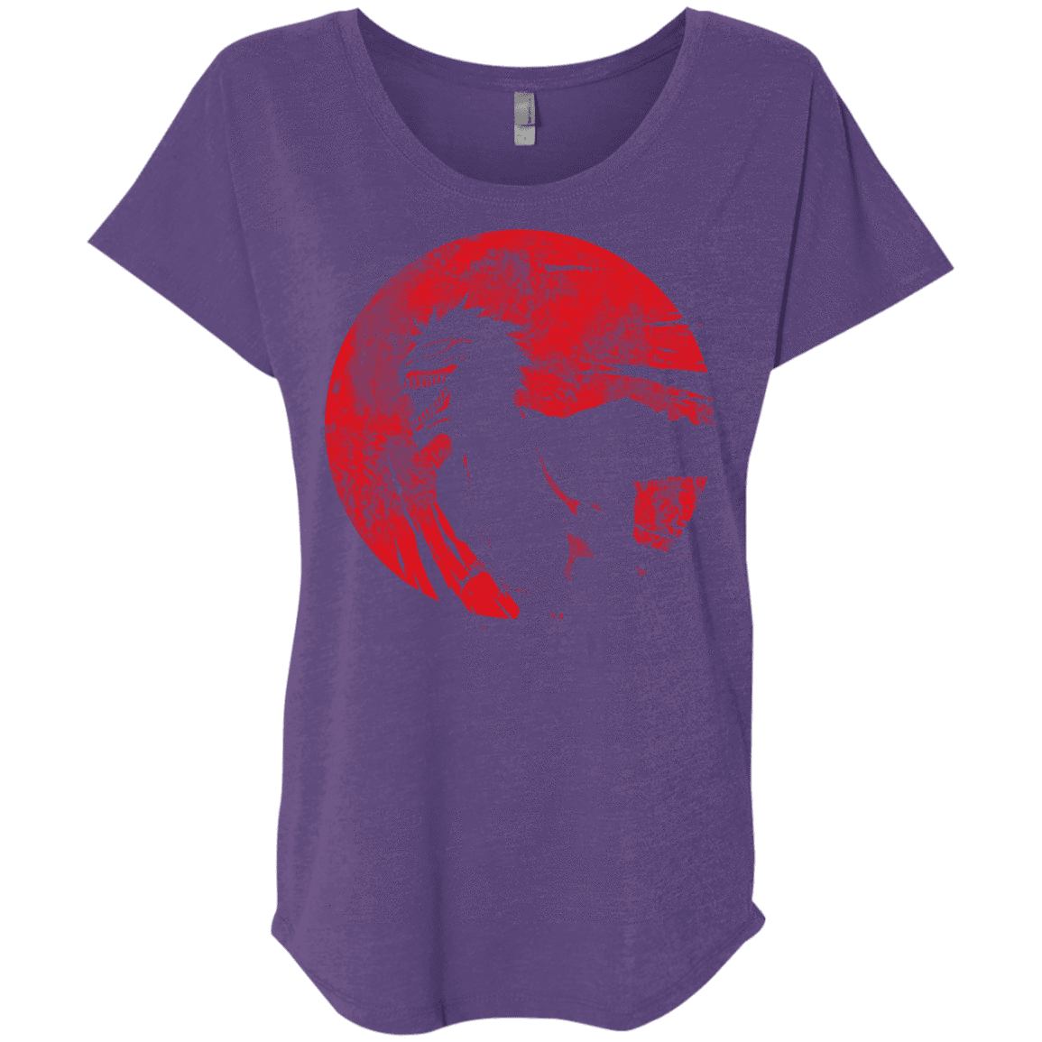 T-Shirts Purple Rush / X-Small Shinigami Mask Triblend Dolman Sleeve