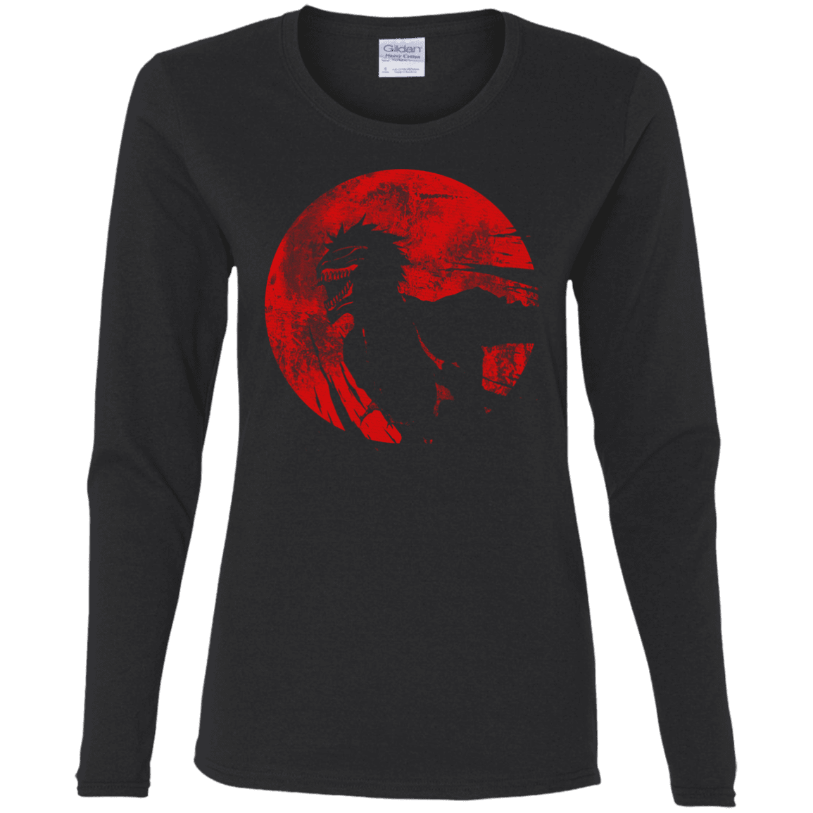T-Shirts Black / S Shinigami Mask Women's Long Sleeve T-Shirt