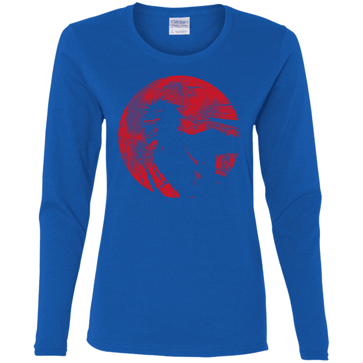 T-Shirts Royal / S Shinigami Mask Women's Long Sleeve T-Shirt