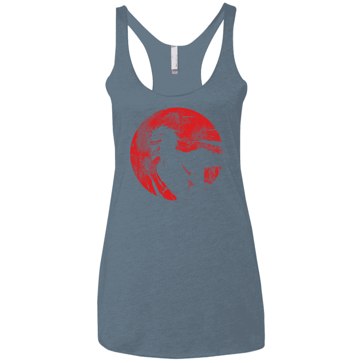 T-Shirts Indigo / X-Small Shinigami Mask Women's Triblend Racerback Tank