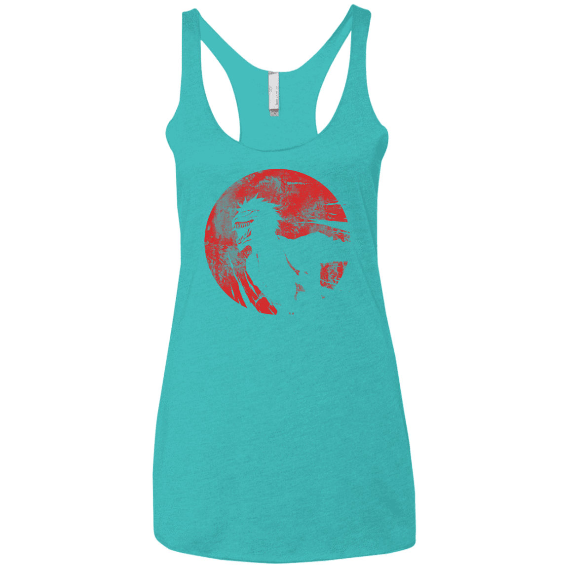 T-Shirts Tahiti Blue / X-Small Shinigami Mask Women's Triblend Racerback Tank