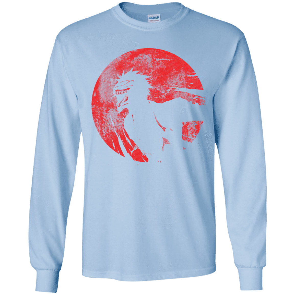 T-Shirts Light Blue / YS Shinigami Mask Youth Long Sleeve T-Shirt