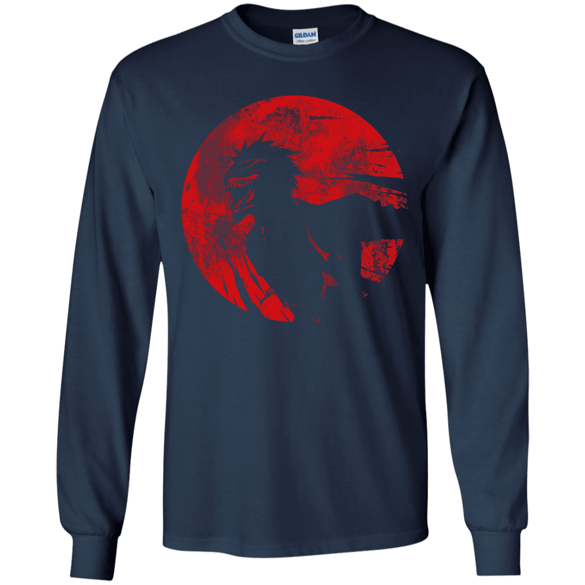 T-Shirts Navy / YS Shinigami Mask Youth Long Sleeve T-Shirt