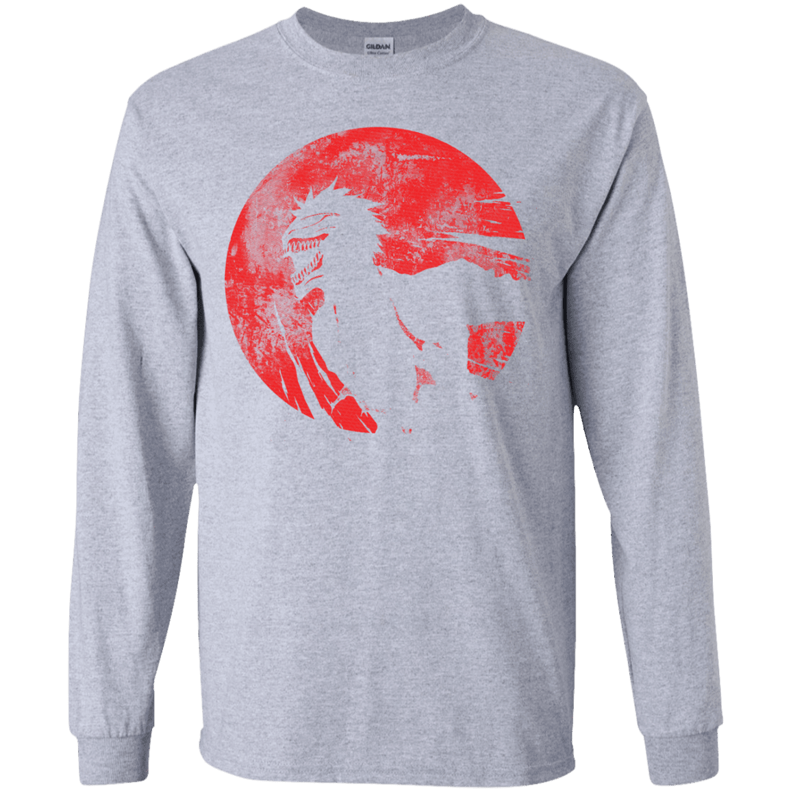 T-Shirts Sport Grey / YS Shinigami Mask Youth Long Sleeve T-Shirt