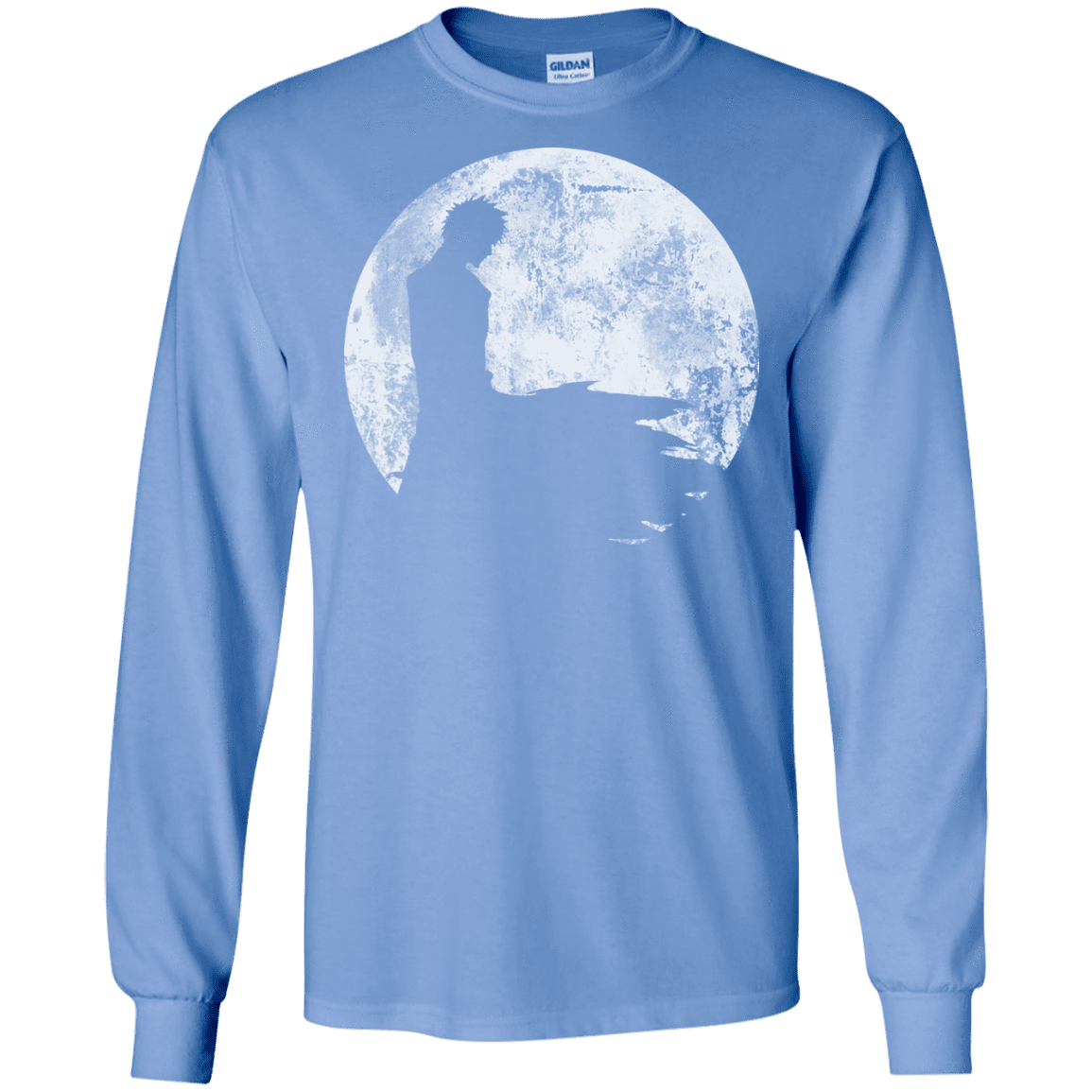 T-Shirts Carolina Blue / S Shinigami Moon Men's Long Sleeve T-Shirt