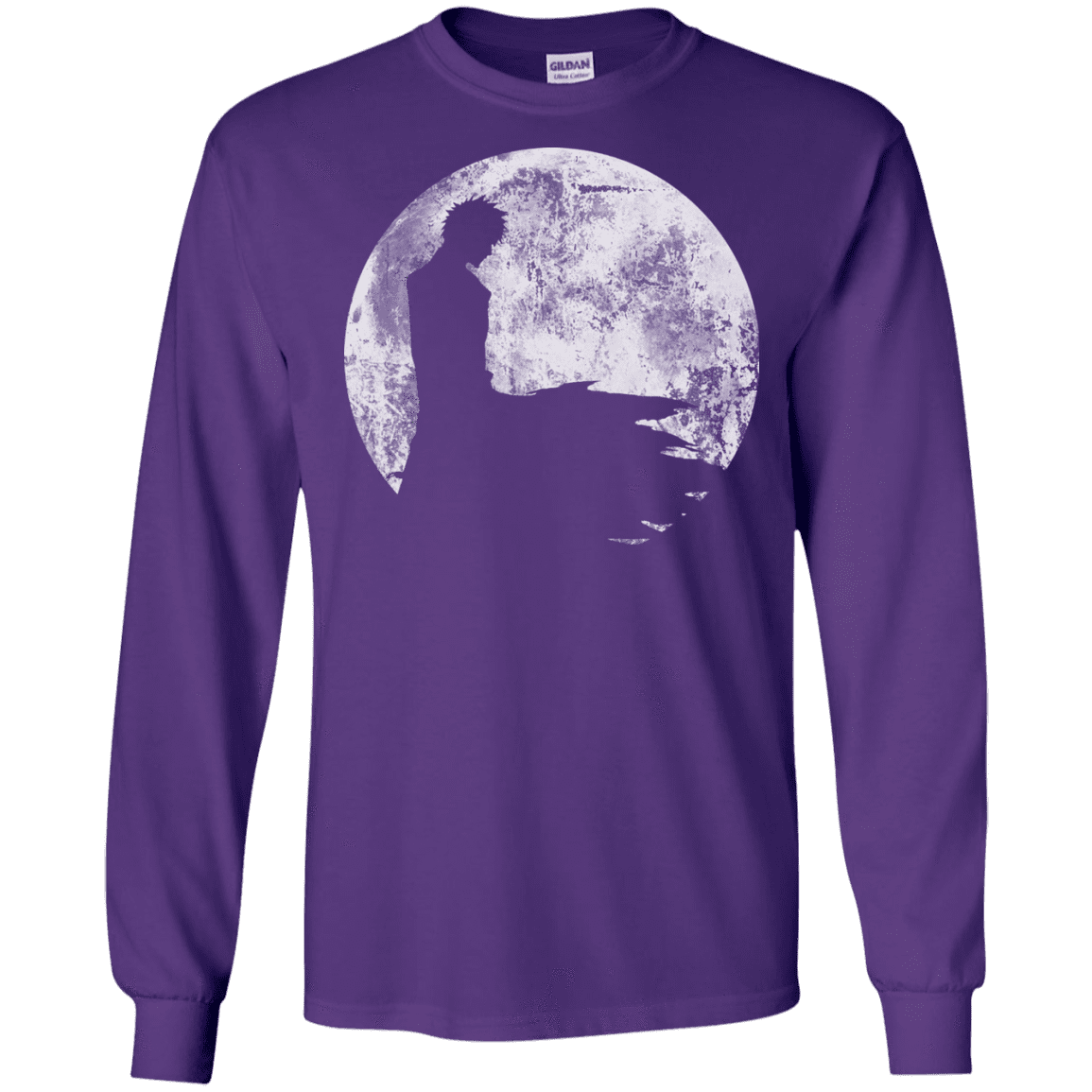 T-Shirts Purple / S Shinigami Moon Men's Long Sleeve T-Shirt