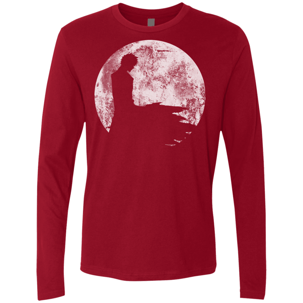 T-Shirts Cardinal / S Shinigami Moon Men's Premium Long Sleeve
