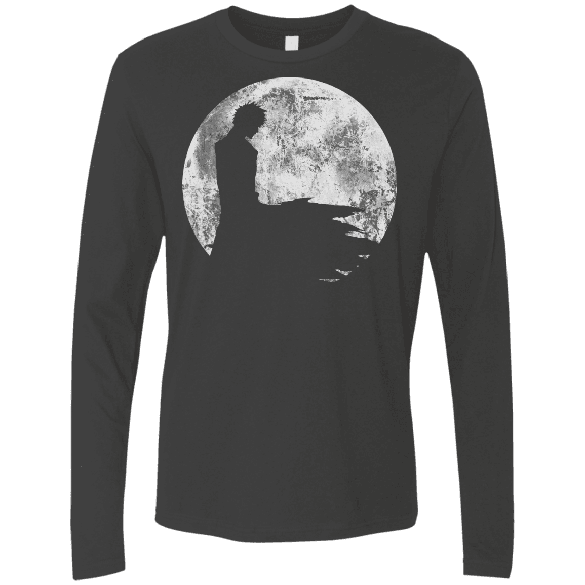 T-Shirts Heavy Metal / S Shinigami Moon Men's Premium Long Sleeve