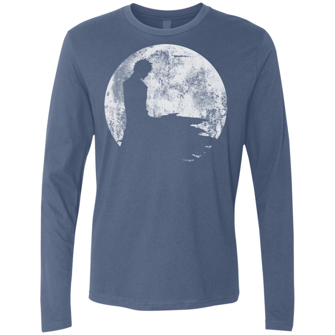 T-Shirts Indigo / S Shinigami Moon Men's Premium Long Sleeve