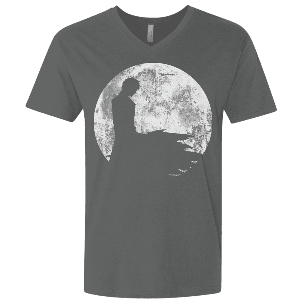 T-Shirts Heavy Metal / X-Small Shinigami Moon Men's Premium V-Neck