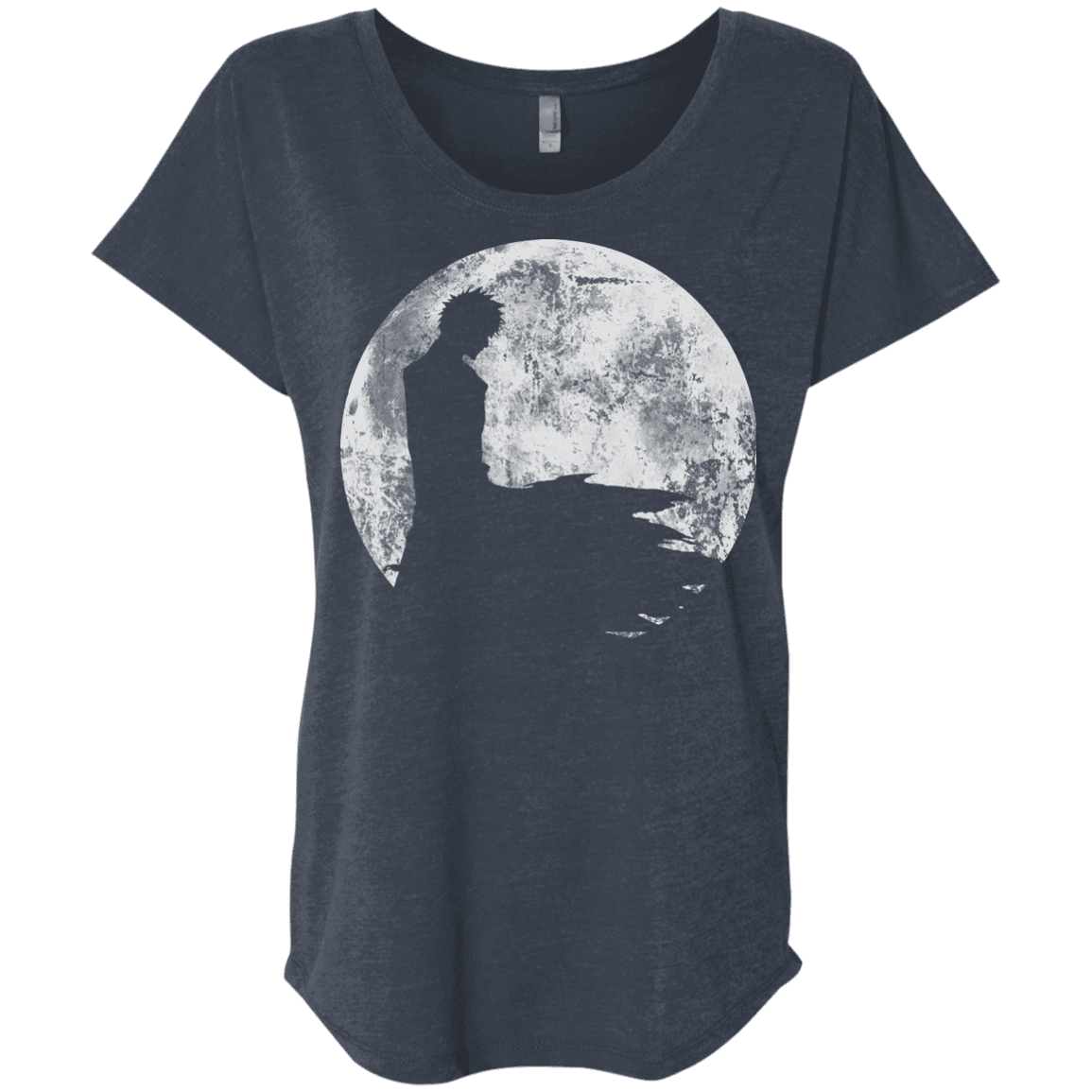 T-Shirts Vintage Navy / X-Small Shinigami Moon Triblend Dolman Sleeve