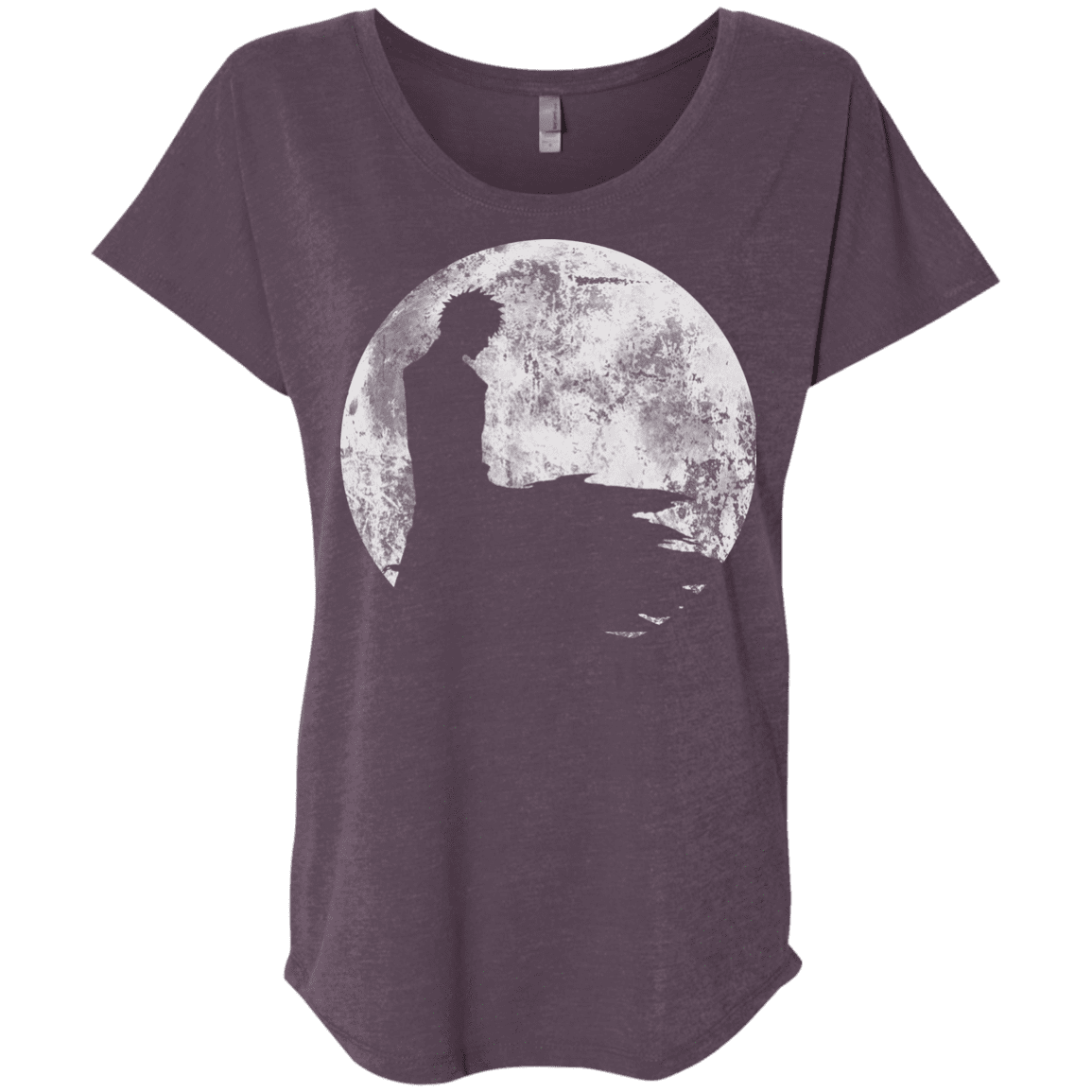 T-Shirts Vintage Purple / X-Small Shinigami Moon Triblend Dolman Sleeve