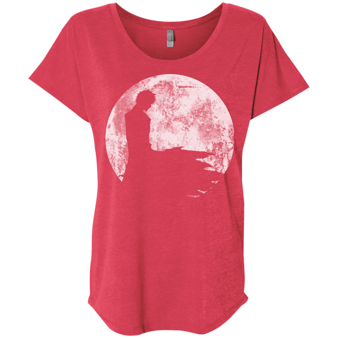 T-Shirts Vintage Red / X-Small Shinigami Moon Triblend Dolman Sleeve