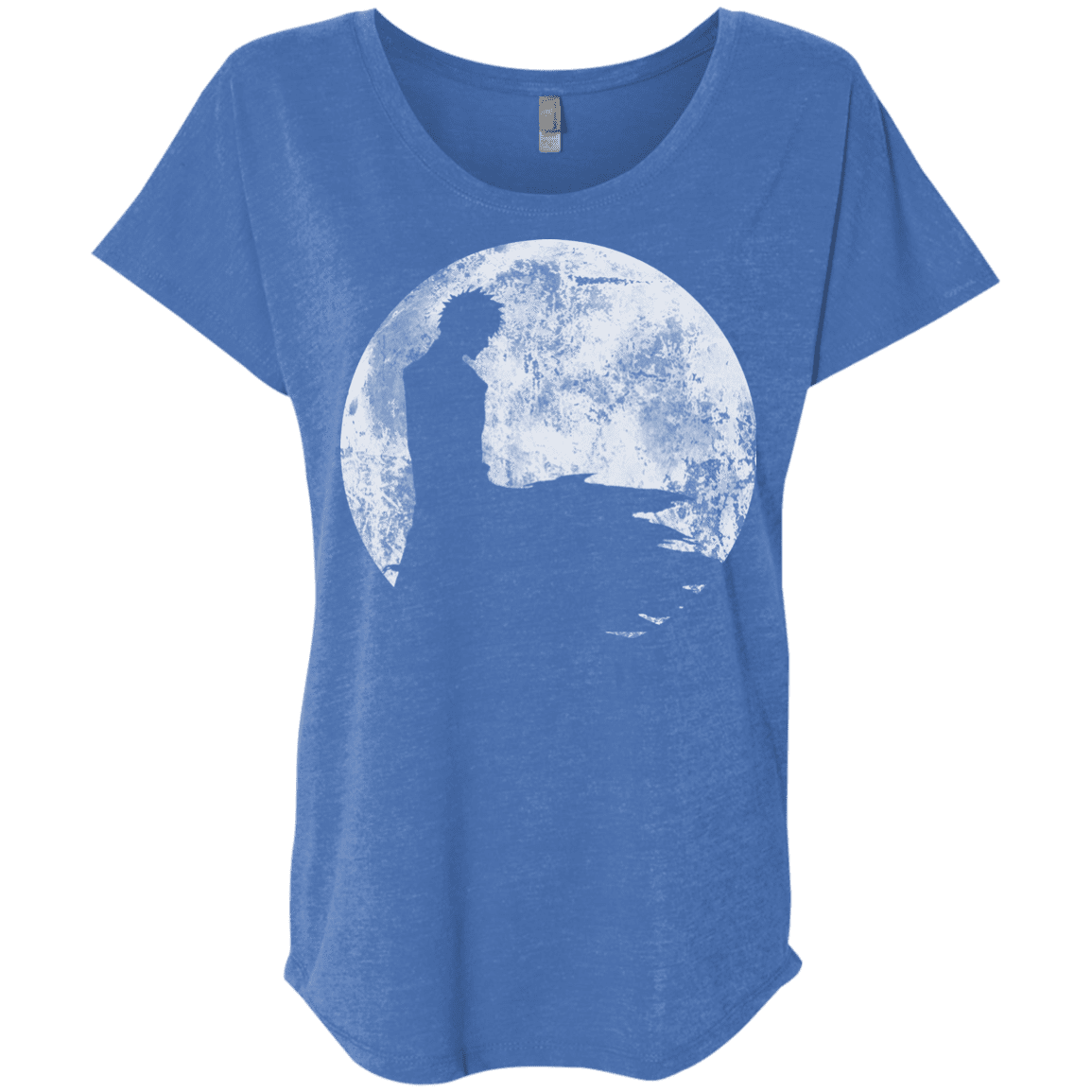 T-Shirts Vintage Royal / X-Small Shinigami Moon Triblend Dolman Sleeve