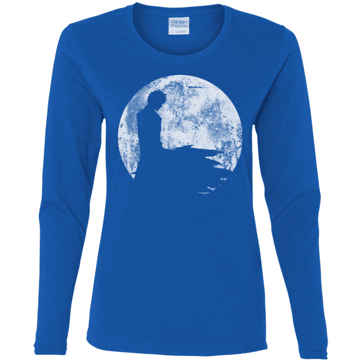 T-Shirts Royal / S Shinigami Moon Women's Long Sleeve T-Shirt