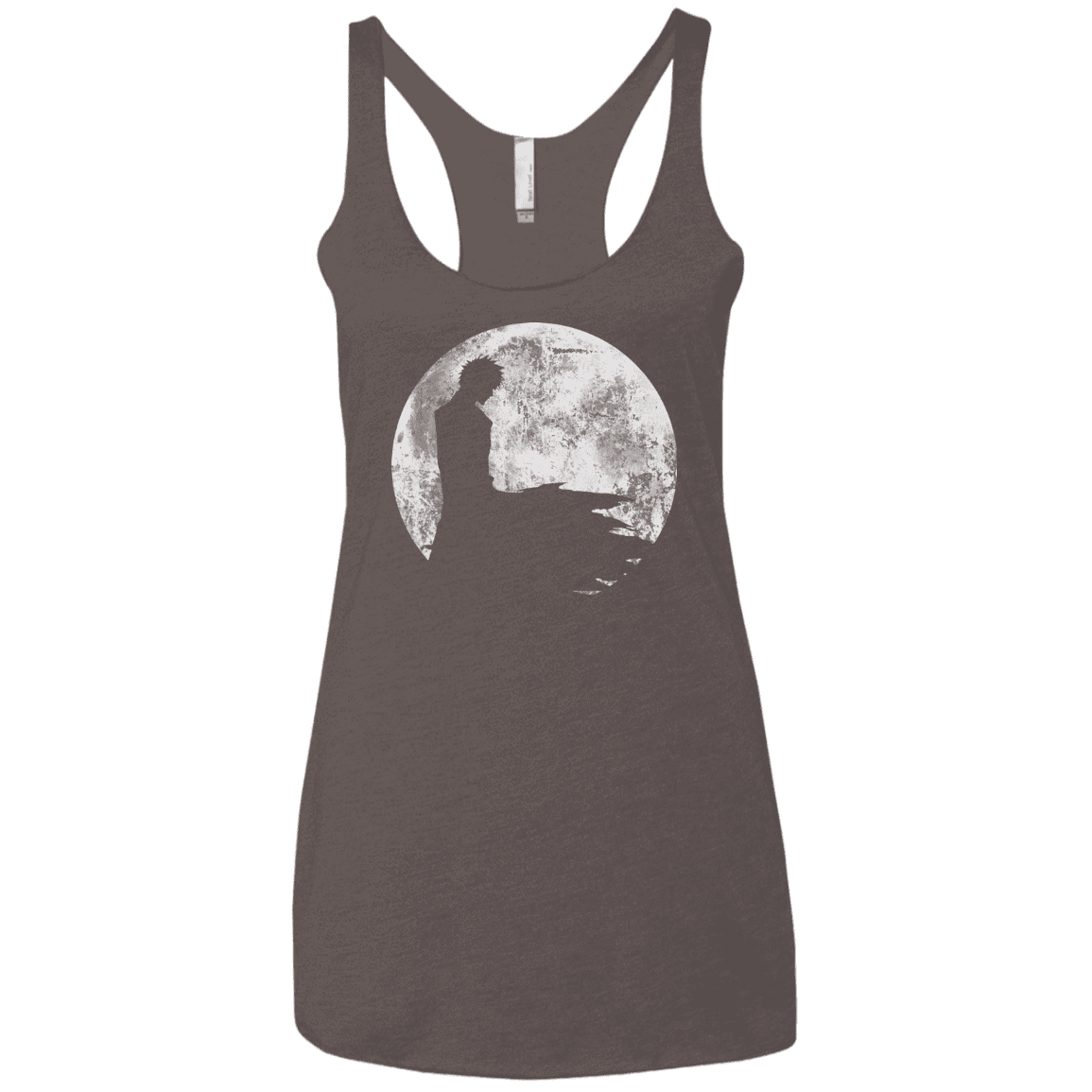 T-Shirts Macchiato / X-Small Shinigami Moon Women's Triblend Racerback Tank