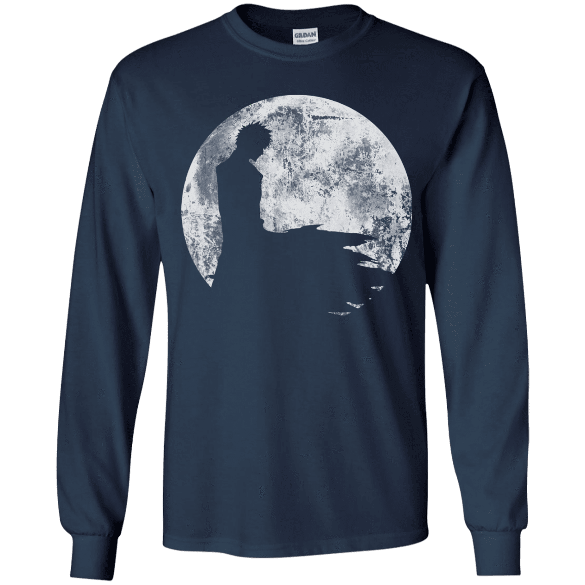 T-Shirts Navy / YS Shinigami Moon Youth Long Sleeve T-Shirt