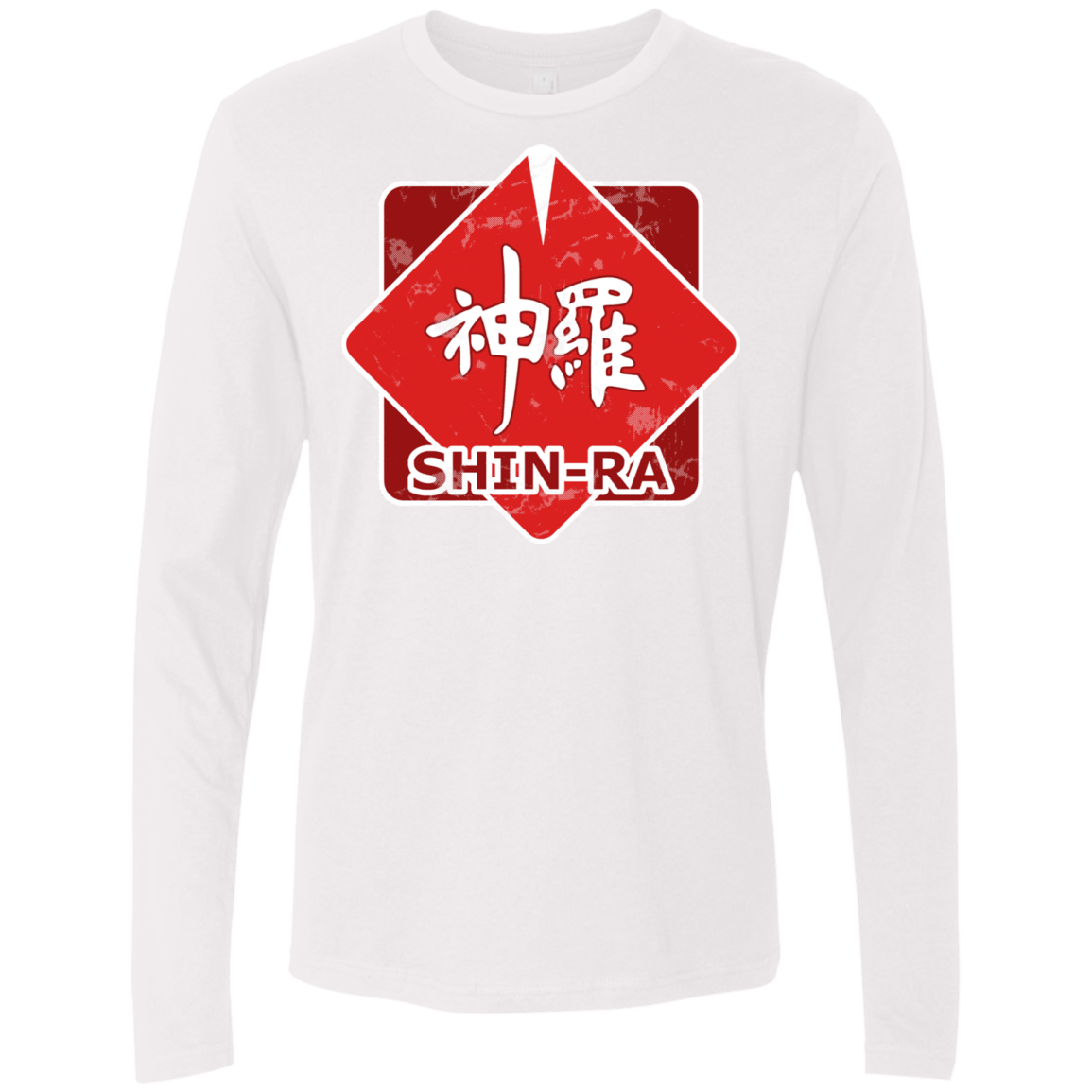T-Shirts White / Small Shinra Logo Men's Premium Long Sleeve