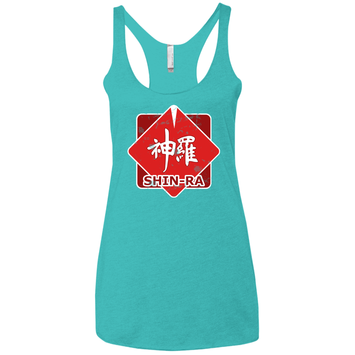 T-Shirts Tahiti Blue / X-Small Shinra Logo Women's Triblend Racerback Tank