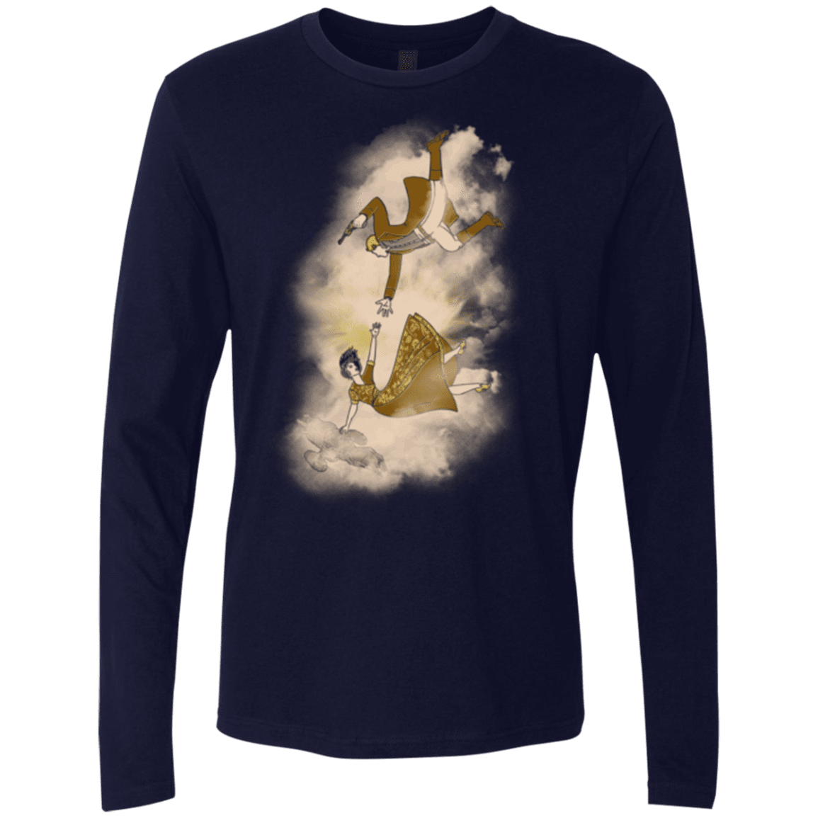 T-Shirts Midnight Navy / Small Shiny Infinite Men's Premium Long Sleeve
