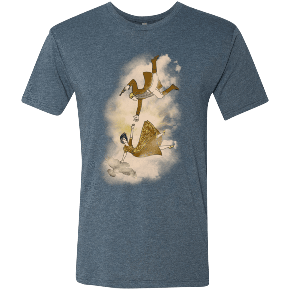 T-Shirts Indigo / Small Shiny Infinite Men's Triblend T-Shirt