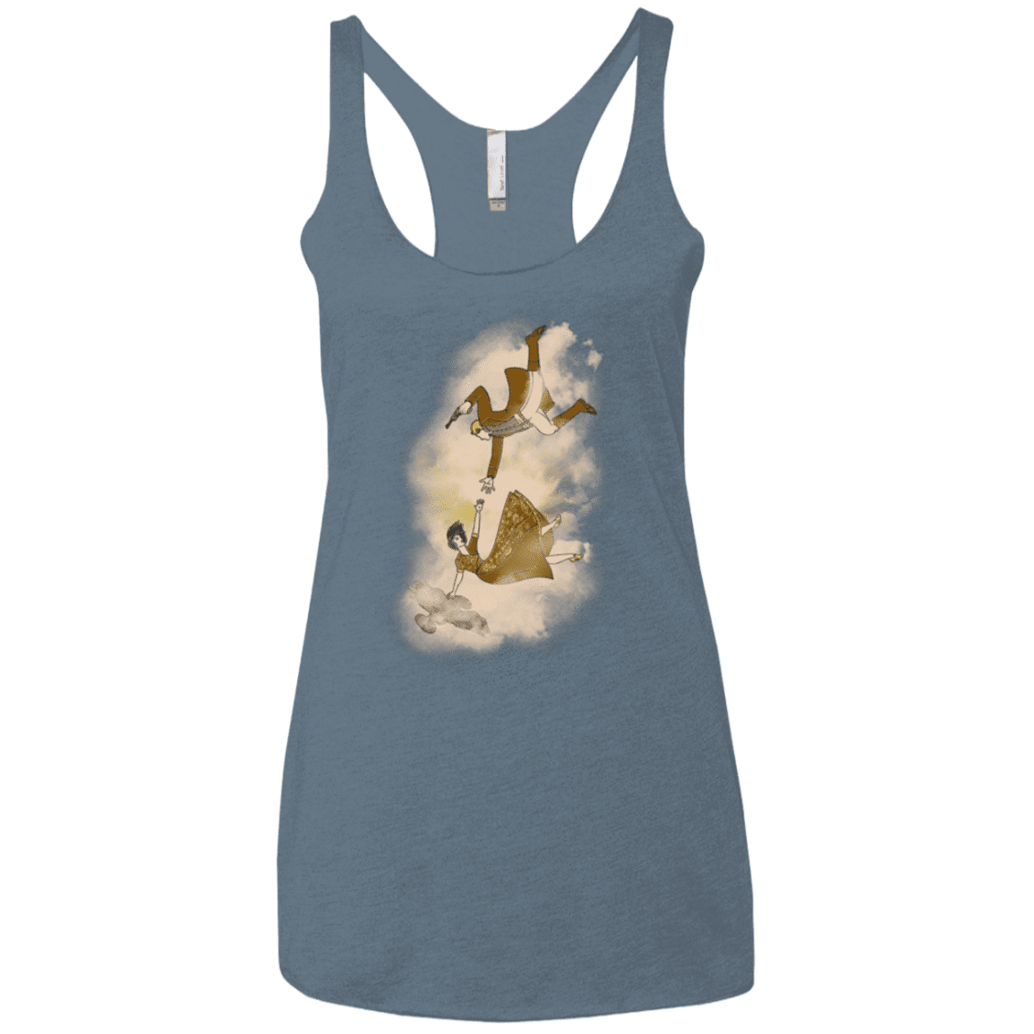 T-Shirts Indigo / X-Small Shiny Infinite Women's Triblend Racerback Tank