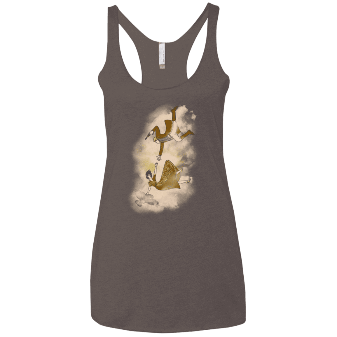 T-Shirts Macchiato / X-Small Shiny Infinite Women's Triblend Racerback Tank