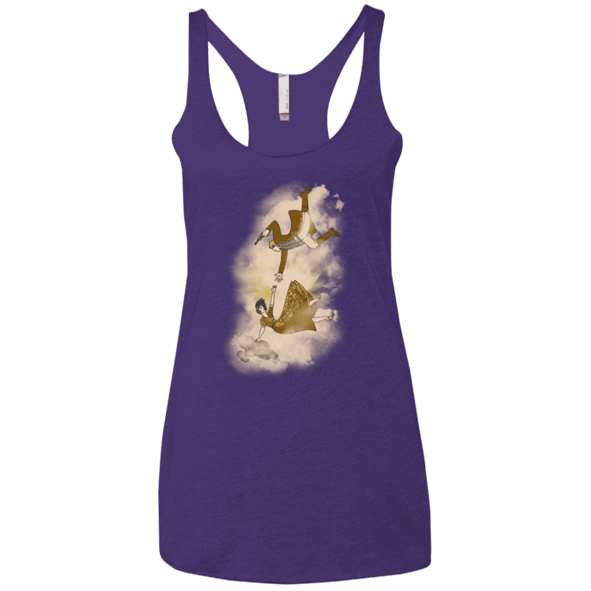 T-Shirts Purple / X-Small Shiny Infinite Women's Triblend Racerback Tank