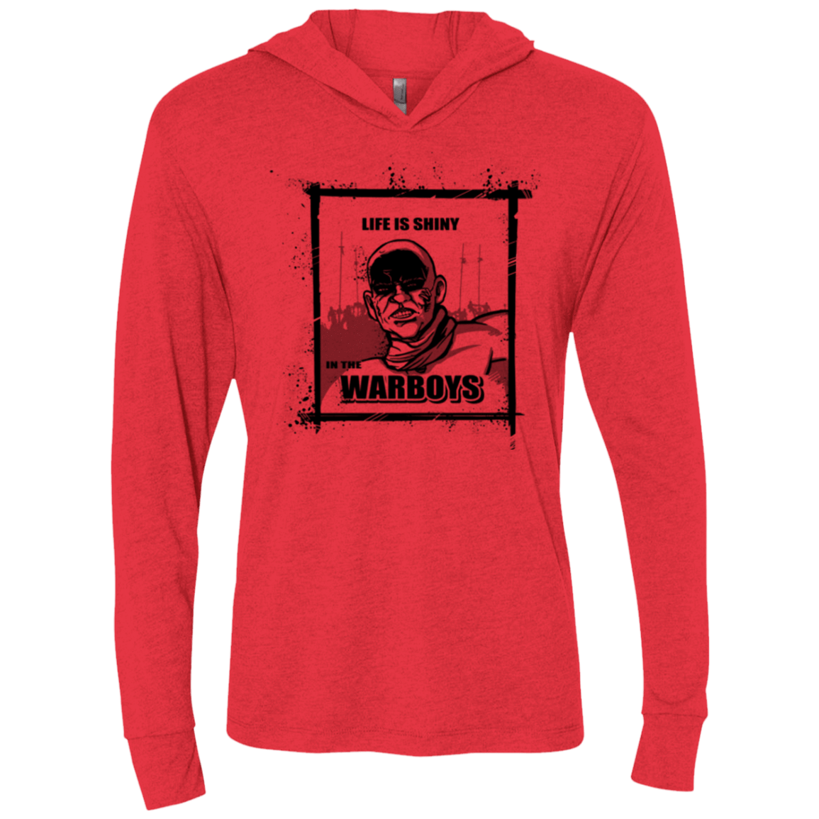 T-Shirts Vintage Red / X-Small Shiny Life Triblend Long Sleeve Hoodie Tee