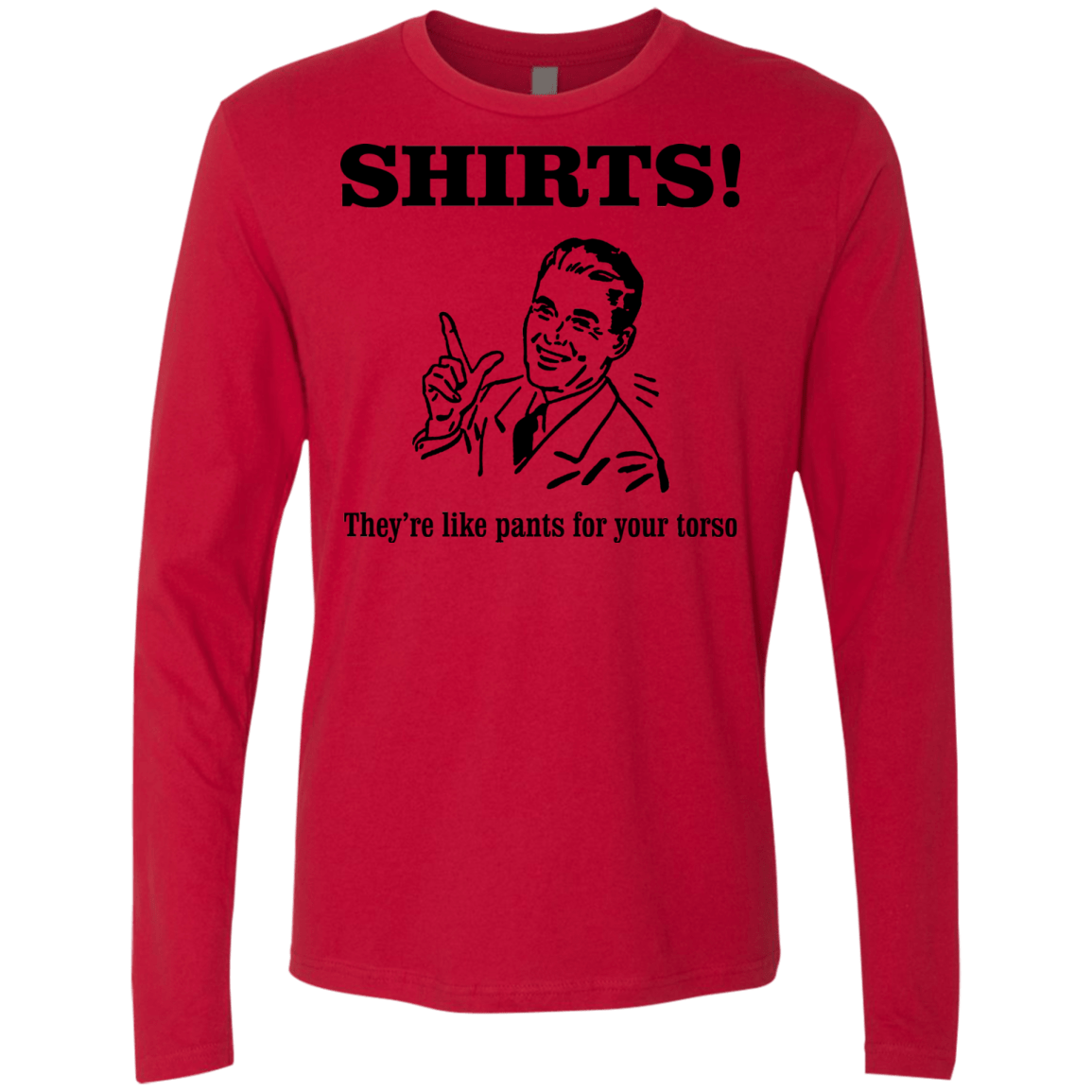 T-Shirts Red / Small Shirts like pants Men's Premium Long Sleeve