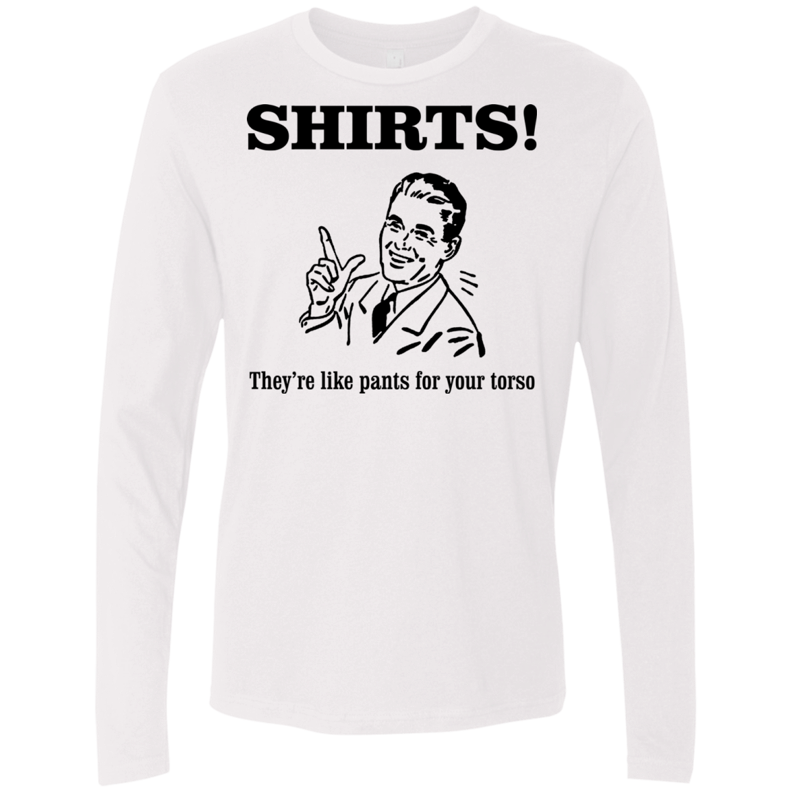 T-Shirts White / Small Shirts like pants Men's Premium Long Sleeve