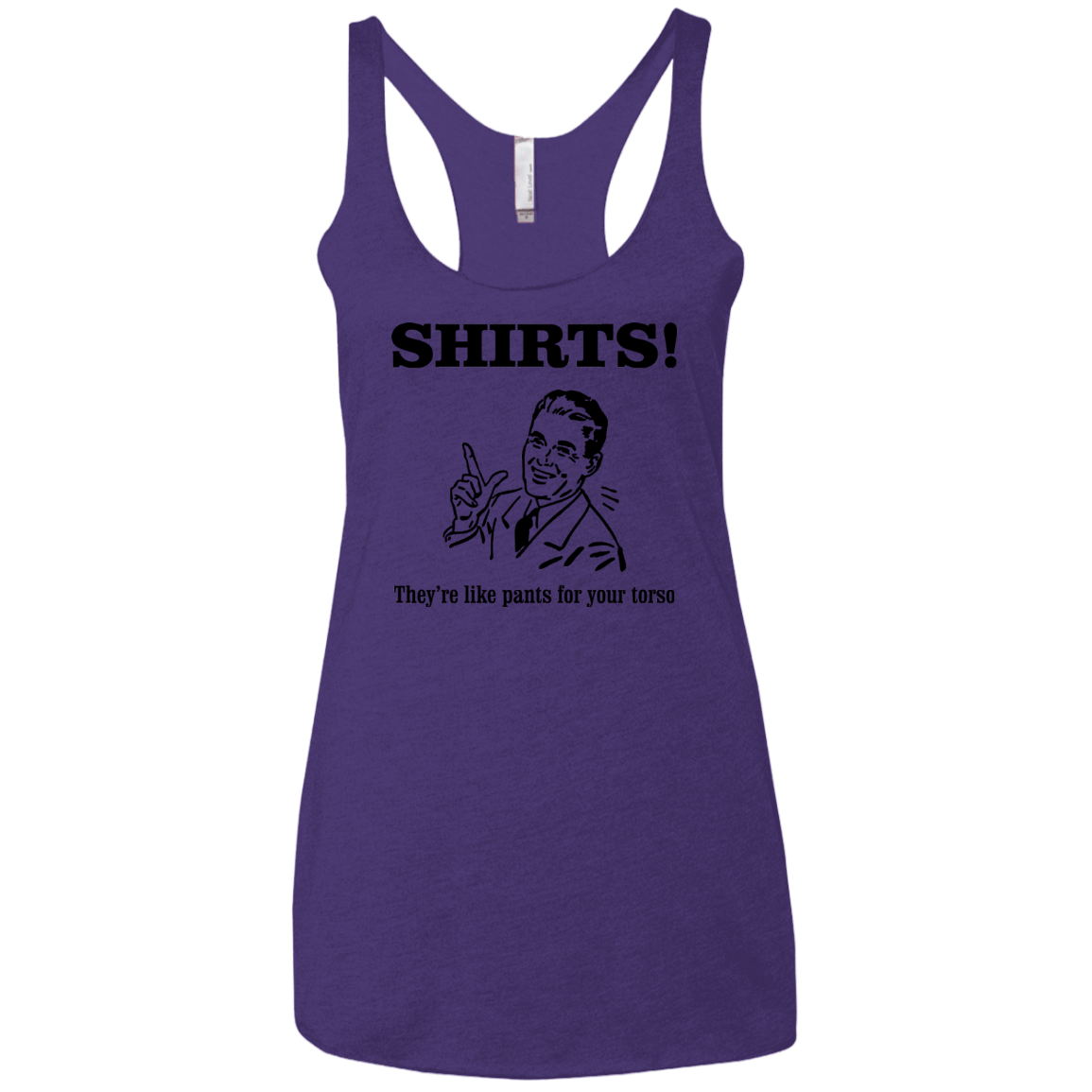 T-Shirts Purple Rush / X-Small Shirts like pants Women's Triblend Racerback Tank