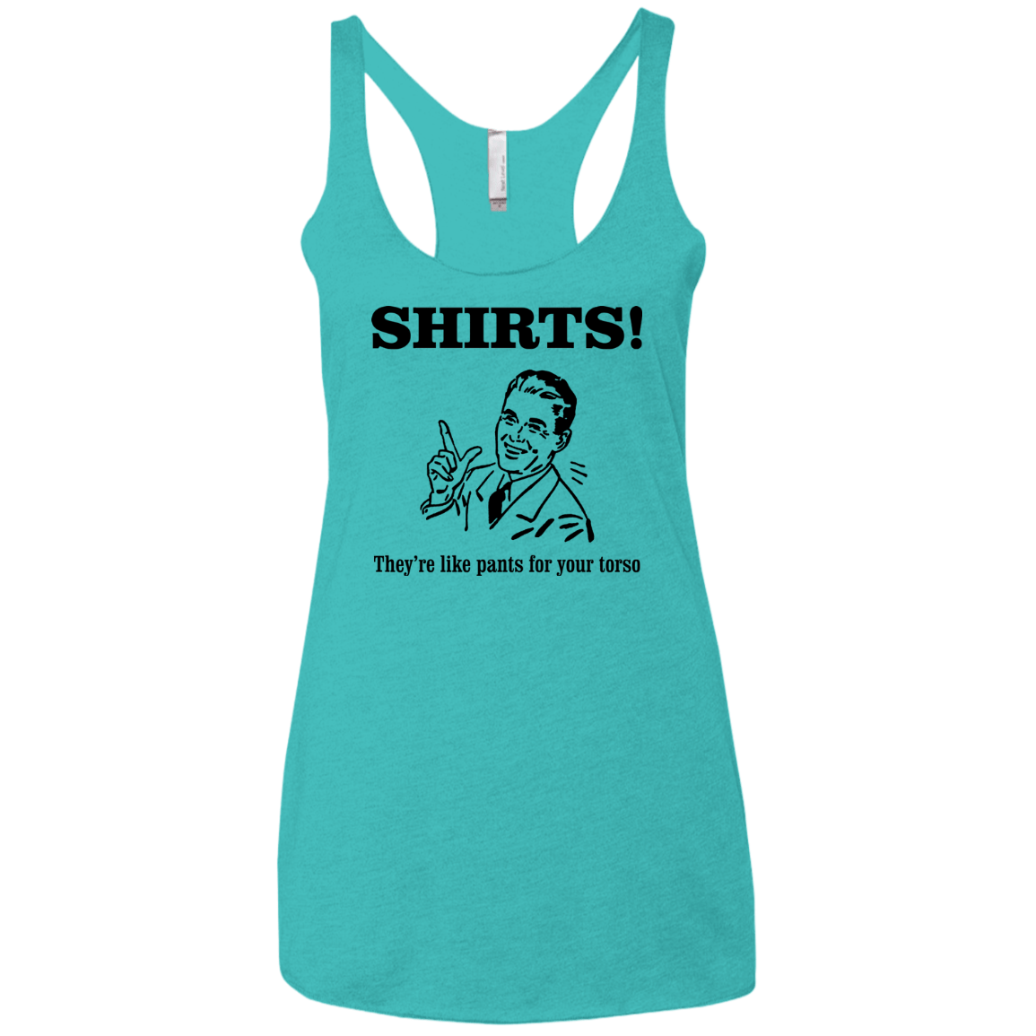 T-Shirts Tahiti Blue / X-Small Shirts like pants Women's Triblend Racerback Tank