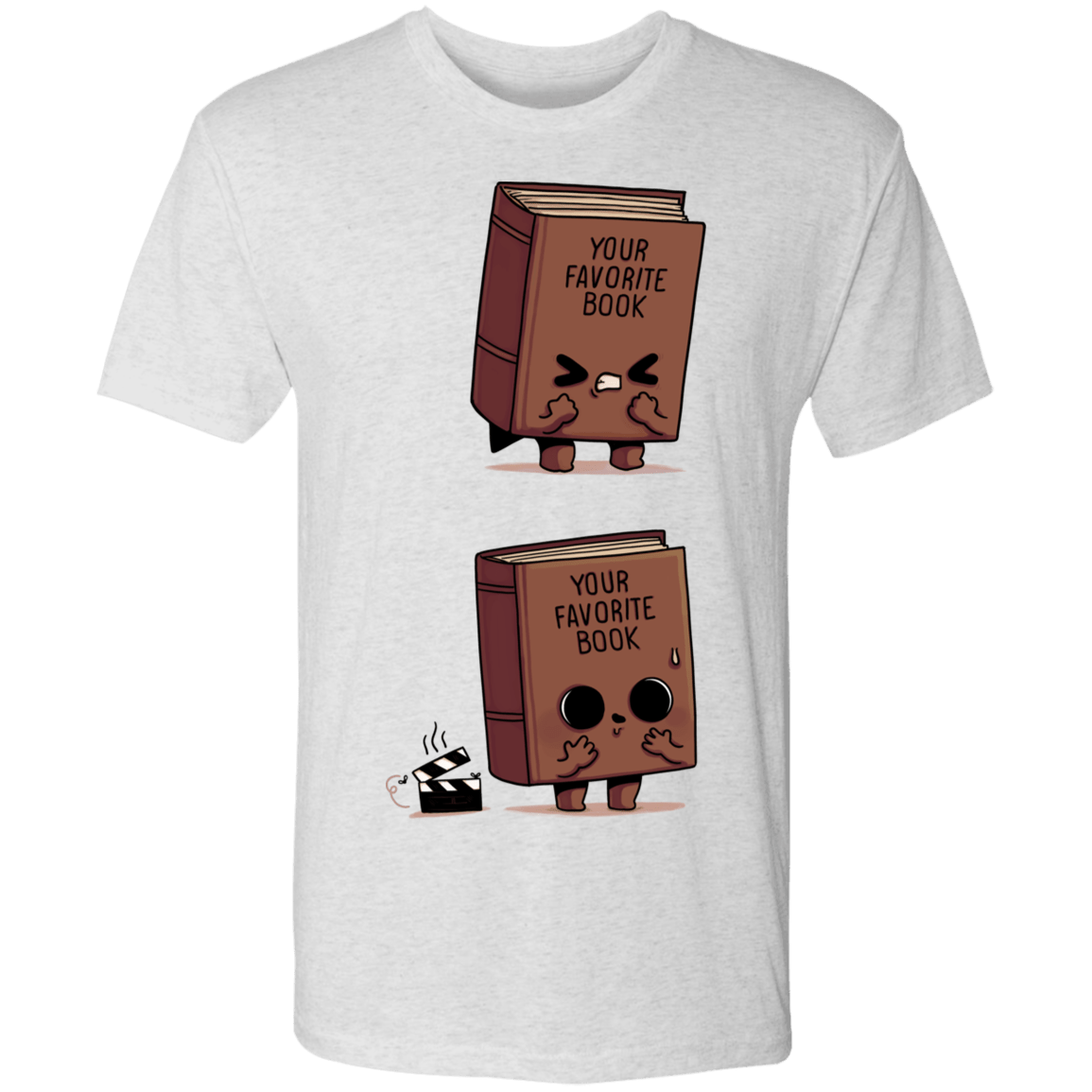 T-Shirts Heather White / S Shitty Book Men's Triblend T-Shirt