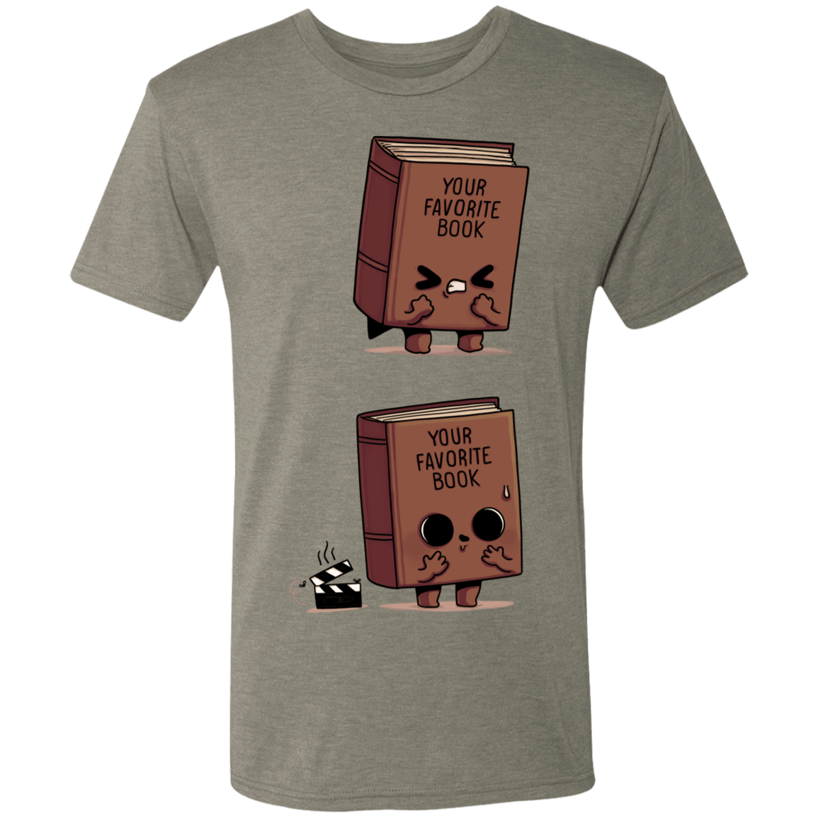 T-Shirts Venetian Grey / S Shitty Book Men's Triblend T-Shirt