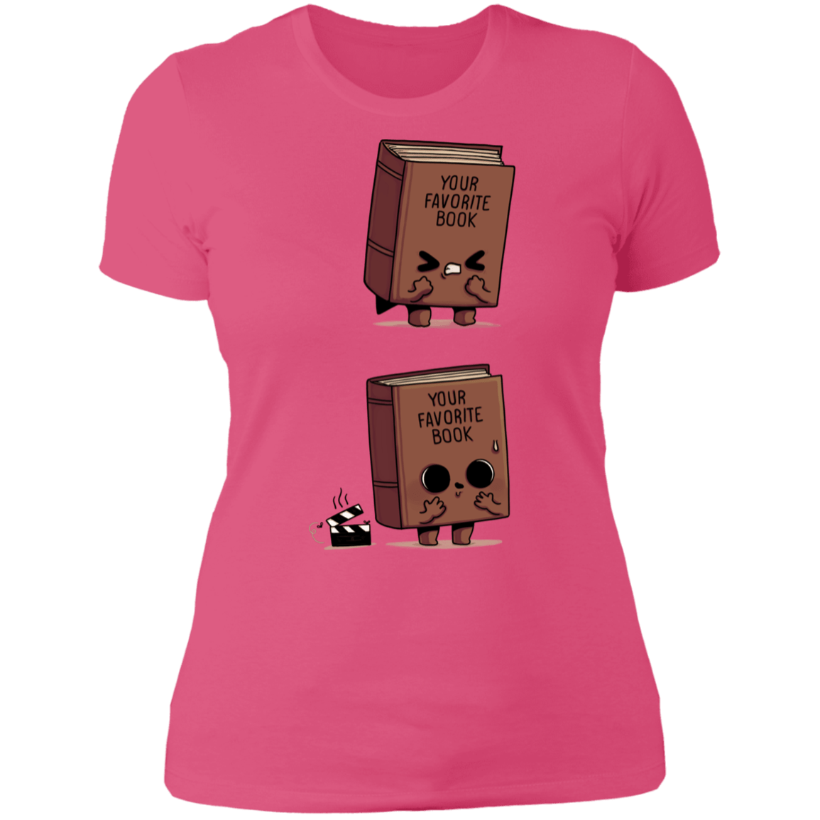 T-Shirts Hot Pink / S Shitty Book Women's Premium T-Shirt