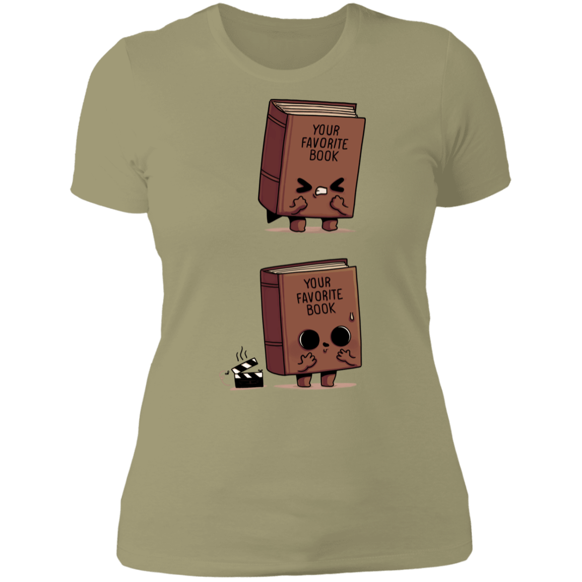 T-Shirts Light Olive / S Shitty Book Women's Premium T-Shirt