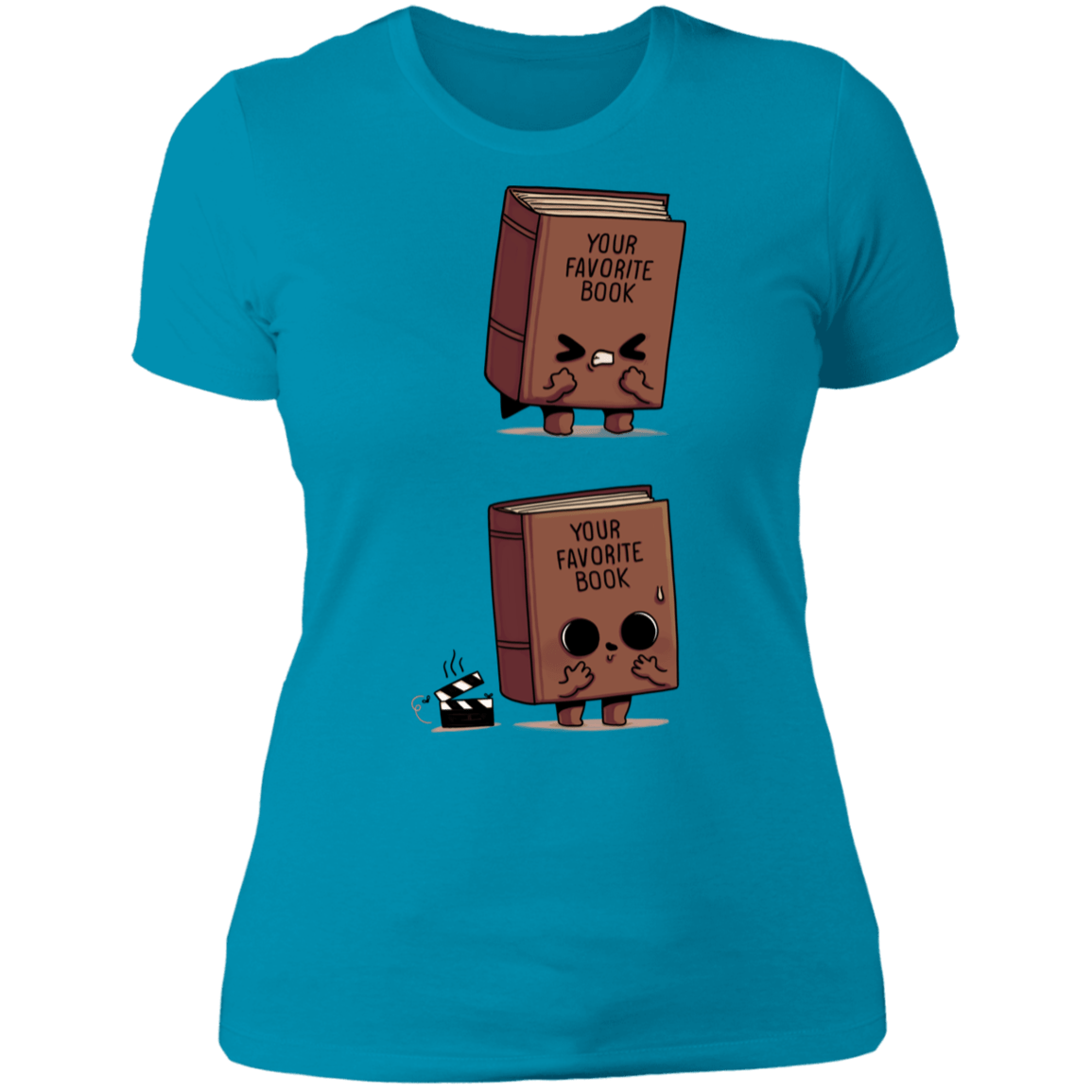 T-Shirts Turquoise / S Shitty Book Women's Premium T-Shirt