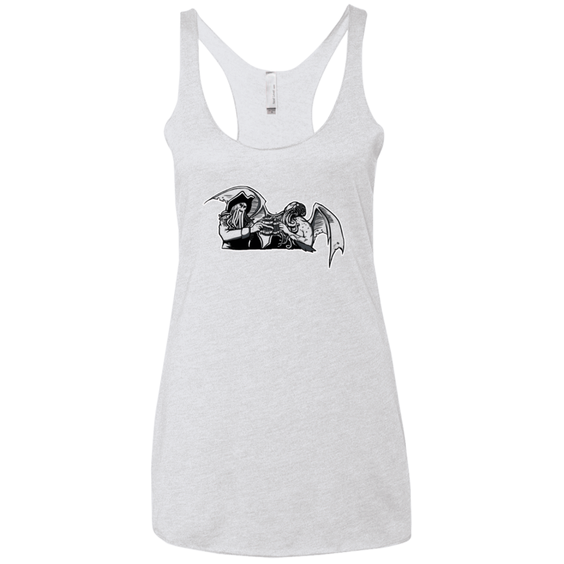 T-Shirts Heather White / X-Small Shiver Me Tentacles Women's Triblend Racerback Tank