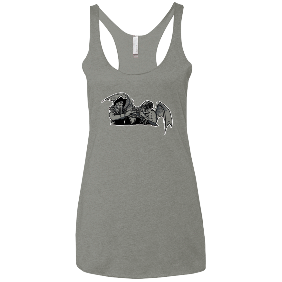 T-Shirts Venetian Grey / X-Small Shiver Me Tentacles Women's Triblend Racerback Tank