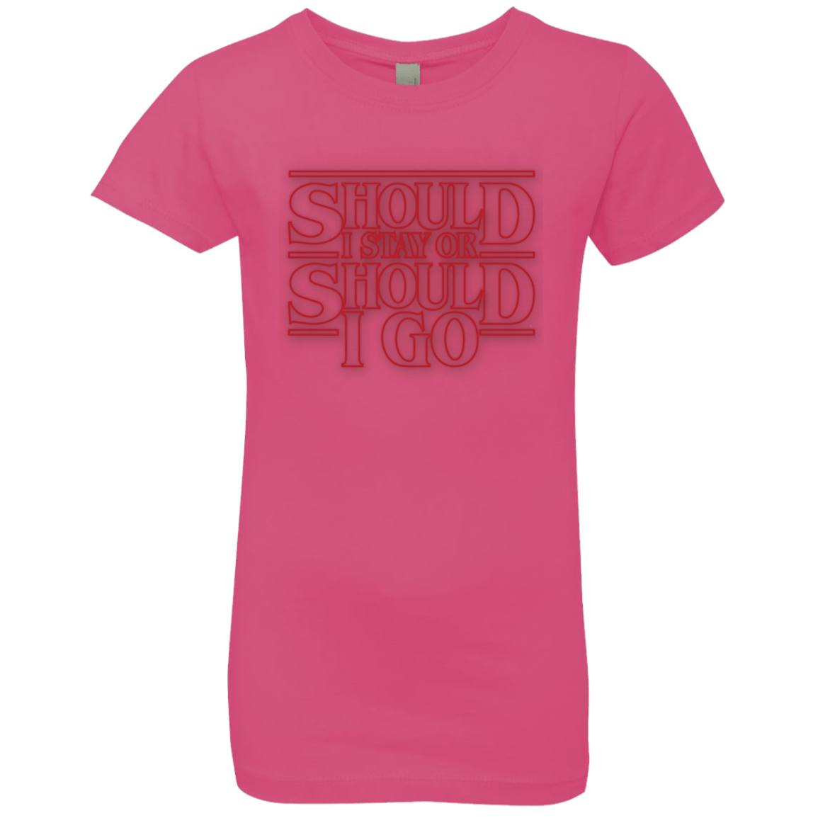 T-Shirts Hot Pink / YXS Should I Stay Or Should I Go Girls Premium T-Shirt