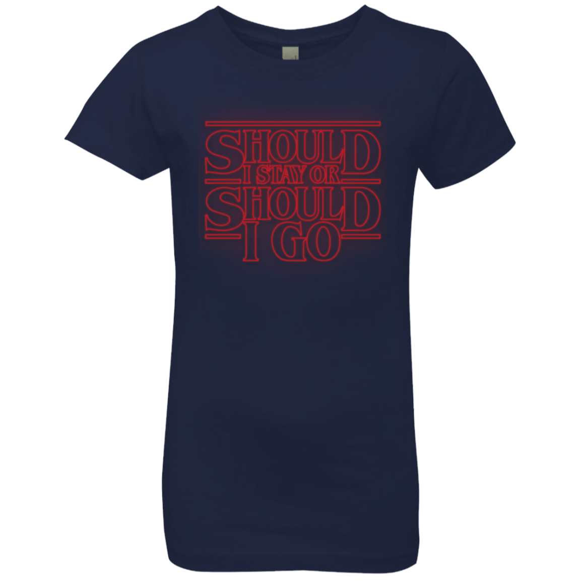 T-Shirts Midnight Navy / YXS Should I Stay Or Should I Go Girls Premium T-Shirt
