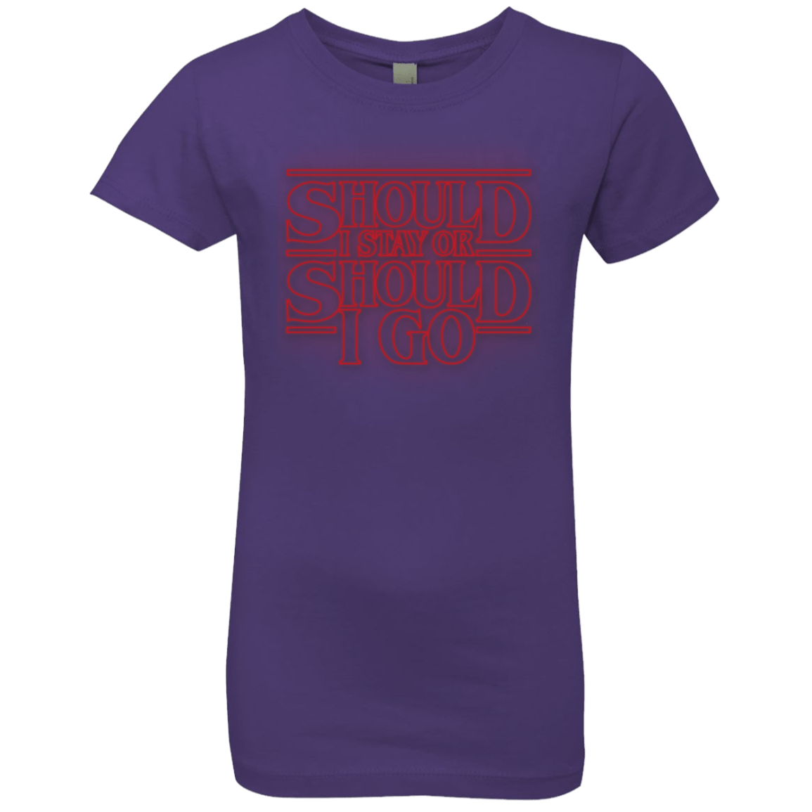 T-Shirts Purple Rush / YXS Should I Stay Or Should I Go Girls Premium T-Shirt